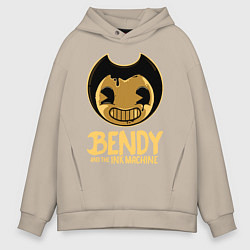 Толстовка оверсайз мужская Bendy And The Ink Machine, цвет: миндальный