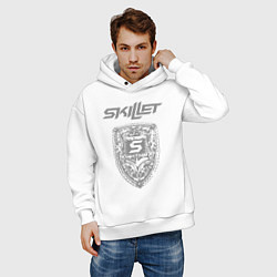 Толстовка оверсайз мужская SKILLET, цвет: белый — фото 2