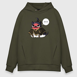 Толстовка оверсайз мужская Nero bird, цвет: хаки