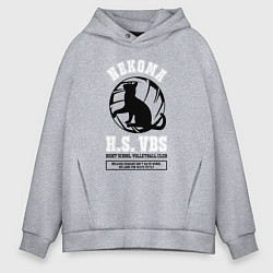 Толстовка оверсайз мужская Metropolitan Nekoma High, цвет: меланж