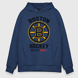 Толстовка оверсайз мужская BOSTON BRUINS NHL, цвет: тёмно-синий