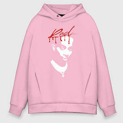 Толстовка оверсайз мужская Playboi Carti Whole Lotta Red, цвет: светло-розовый