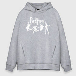 Толстовка оверсайз мужская The Beatles, цвет: меланж
