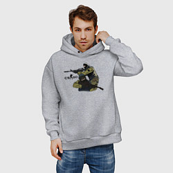 Толстовка оверсайз мужская CS:GO, цвет: меланж — фото 2