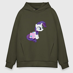 Толстовка оверсайз мужская Rarity and Saddlebags, цвет: хаки