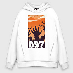 Толстовка оверсайз мужская DAYZ ДЕЙЗИ Z, цвет: белый