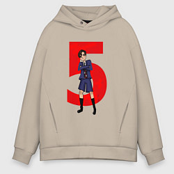 Толстовка оверсайз мужская Академия Амбрелла, цвет: миндальный