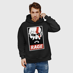 Толстовка оверсайз мужская RAGE GOW, цвет: черный — фото 2