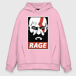 Толстовка оверсайз мужская RAGE GOW, цвет: светло-розовый
