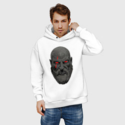 Толстовка оверсайз мужская Kratos ART, цвет: белый — фото 2