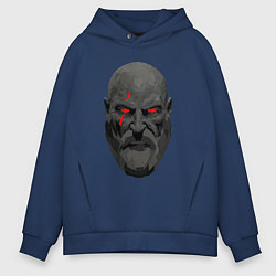 Толстовка оверсайз мужская Kratos ART, цвет: тёмно-синий