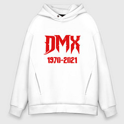 Толстовка оверсайз мужская DMX - Rest In Peace, цвет: белый