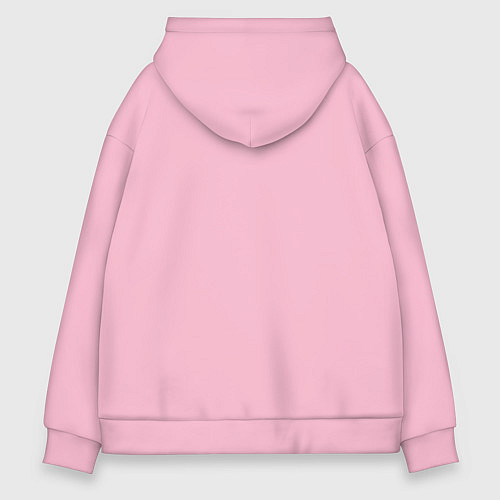 Мужское худи оверсайз Just do nothing / Светло-розовый – фото 2