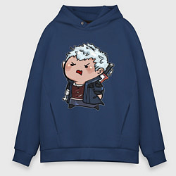 Толстовка оверсайз мужская Baby Nero, цвет: тёмно-синий