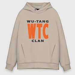 Толстовка оверсайз мужская Wu-Tang WTC, цвет: миндальный