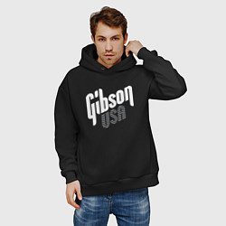 Толстовка оверсайз мужская GIBSON USA, цвет: черный — фото 2