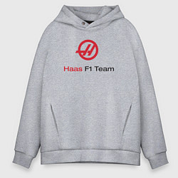 Толстовка оверсайз мужская Haas F1 Team, цвет: меланж