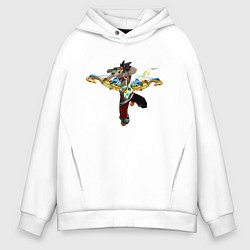 Толстовка оверсайз мужская Загрей, цвет: белый