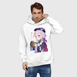 Толстовка оверсайз мужская Ци Ци Кокосовое молоко, цвет: белый — фото 2