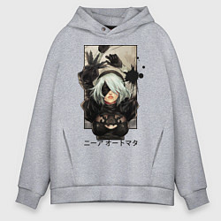 Толстовка оверсайз мужская Nier, цвет: меланж