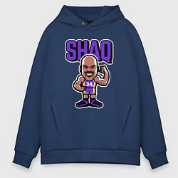 Толстовка оверсайз мужская Shaq, цвет: тёмно-синий