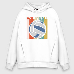 Толстовка оверсайз мужская True Volleyball, цвет: белый