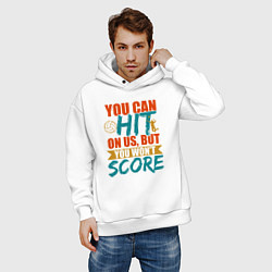 Толстовка оверсайз мужская Hit The Score, цвет: белый — фото 2