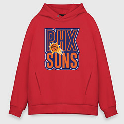 Толстовка оверсайз мужская PHX Suns, цвет: красный