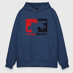 Толстовка оверсайз мужская Limp Bizkit, цвет: тёмно-синий