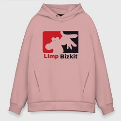 Толстовка оверсайз мужская Limp Bizkit, цвет: пыльно-розовый