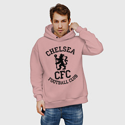 Толстовка оверсайз мужская Chelsea CFC, цвет: пыльно-розовый — фото 2