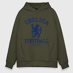 Толстовка оверсайз мужская Chelsea FC: Lion, цвет: хаки