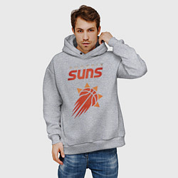 Толстовка оверсайз мужская Phoenix Suns, цвет: меланж — фото 2