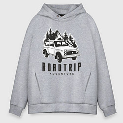 Толстовка оверсайз мужская Niva roadtrip, цвет: меланж