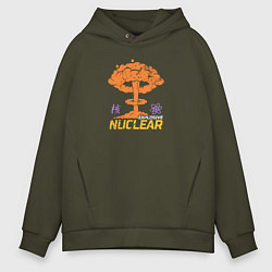 Толстовка оверсайз мужская Atomic Heart: Nuclear Explosive, цвет: хаки