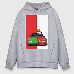 Толстовка оверсайз мужская Concept car, цвет: меланж