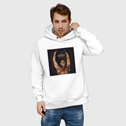 Толстовка оверсайз мужская Величайший, цвет: белый — фото 2