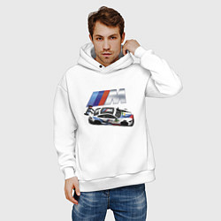 Толстовка оверсайз мужская BMW Great Racing Team, цвет: белый — фото 2