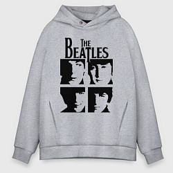 Толстовка оверсайз мужская The Beatles - legendary group!, цвет: меланж