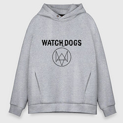 Толстовка оверсайз мужская Watch Dogs, цвет: меланж