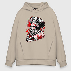 Толстовка оверсайз мужская DOTA 2 ПУДЖ PUDGE, цвет: миндальный