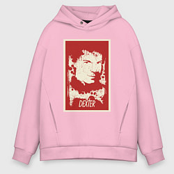 Толстовка оверсайз мужская Dexter Killer, цвет: светло-розовый