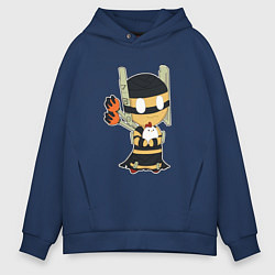 Толстовка оверсайз мужская Shadow Shaman Chibi, цвет: тёмно-синий