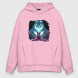 Толстовка оверсайз мужская Террорблэйд арт, цвет: светло-розовый