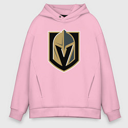Толстовка оверсайз мужская Vegas Golden Knights , Вегас Голден Найтс, цвет: светло-розовый