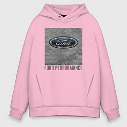 Толстовка оверсайз мужская Ford Performance, цвет: светло-розовый