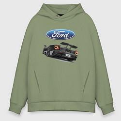 Толстовка оверсайз мужская Ford Performance Motorsport, цвет: авокадо