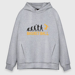 Толстовка оверсайз мужская Basketball Fly, цвет: меланж