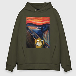 Толстовка оверсайз мужская ПСАЙДАК КРИК, цвет: хаки