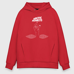 Толстовка оверсайз мужская Arctic Monkeys mardy bum, цвет: красный